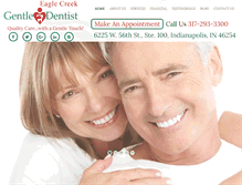 Tablet Screenshot of eaglecreekgentledentist.com